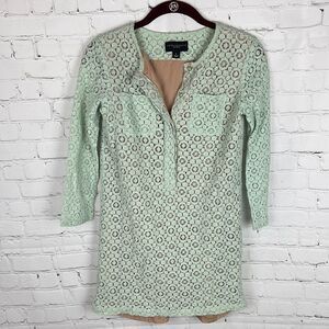 Victoria Beckham for Target Mint Lace Dress w/Tan Lining Size Large